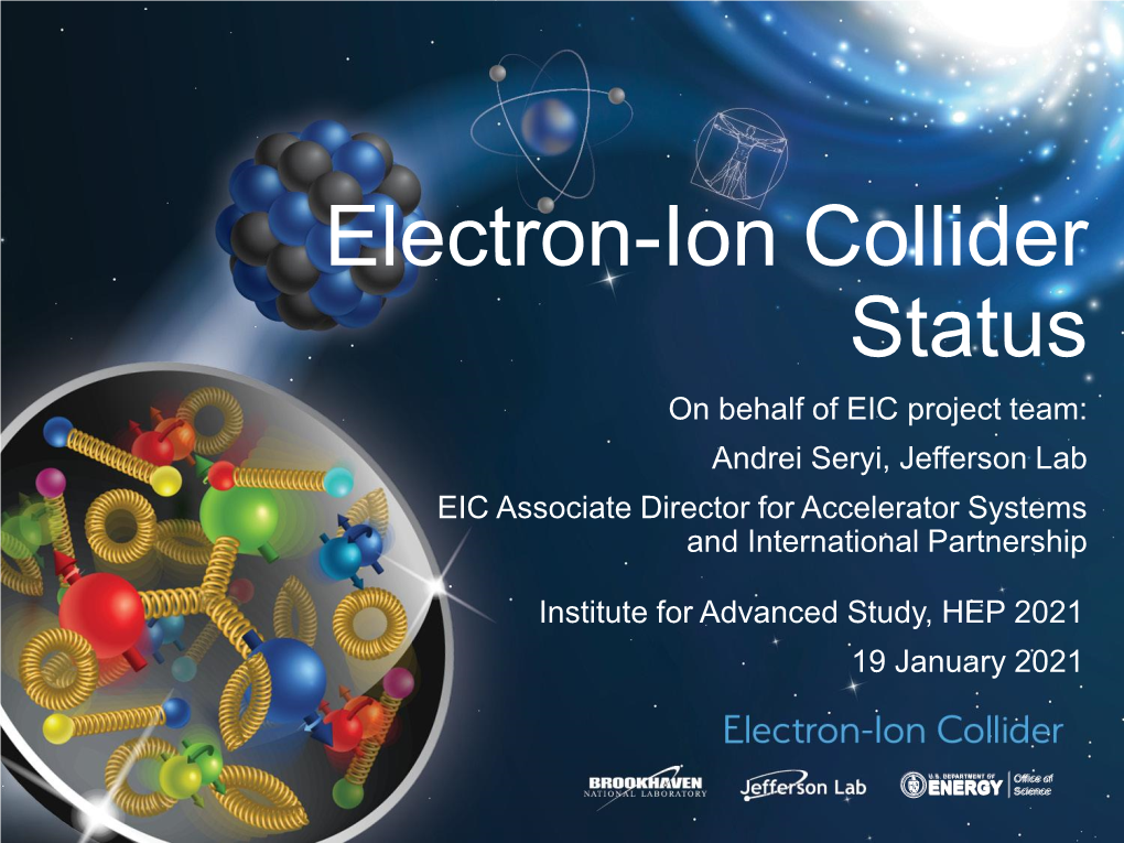 Electron Ion Collider – the Accelerator Complex