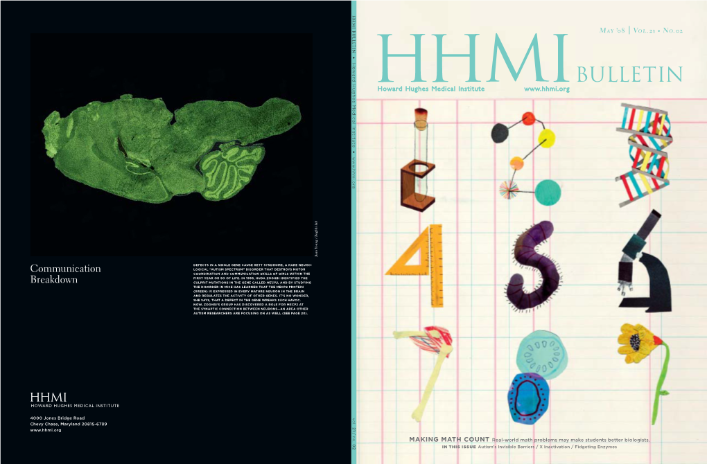 HHMI BULLETIN | May 2Oo8 President’S Letter