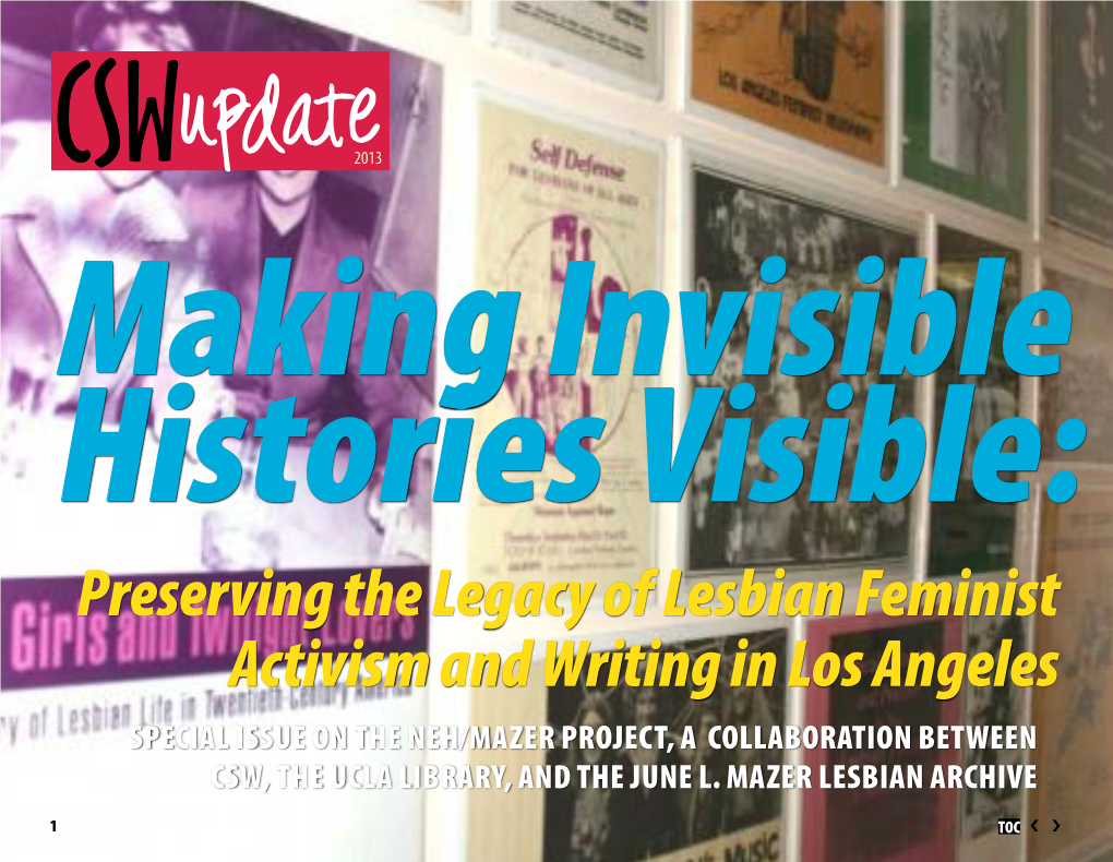 Preserving the Legacy of Lesbian Feminist Activism and Writing in Los