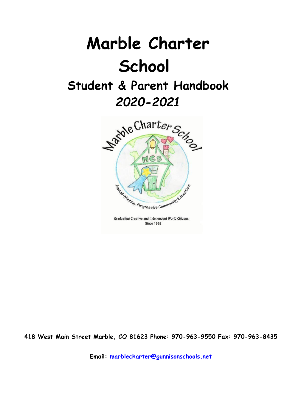 2020-2021 Parent and Student Handbook