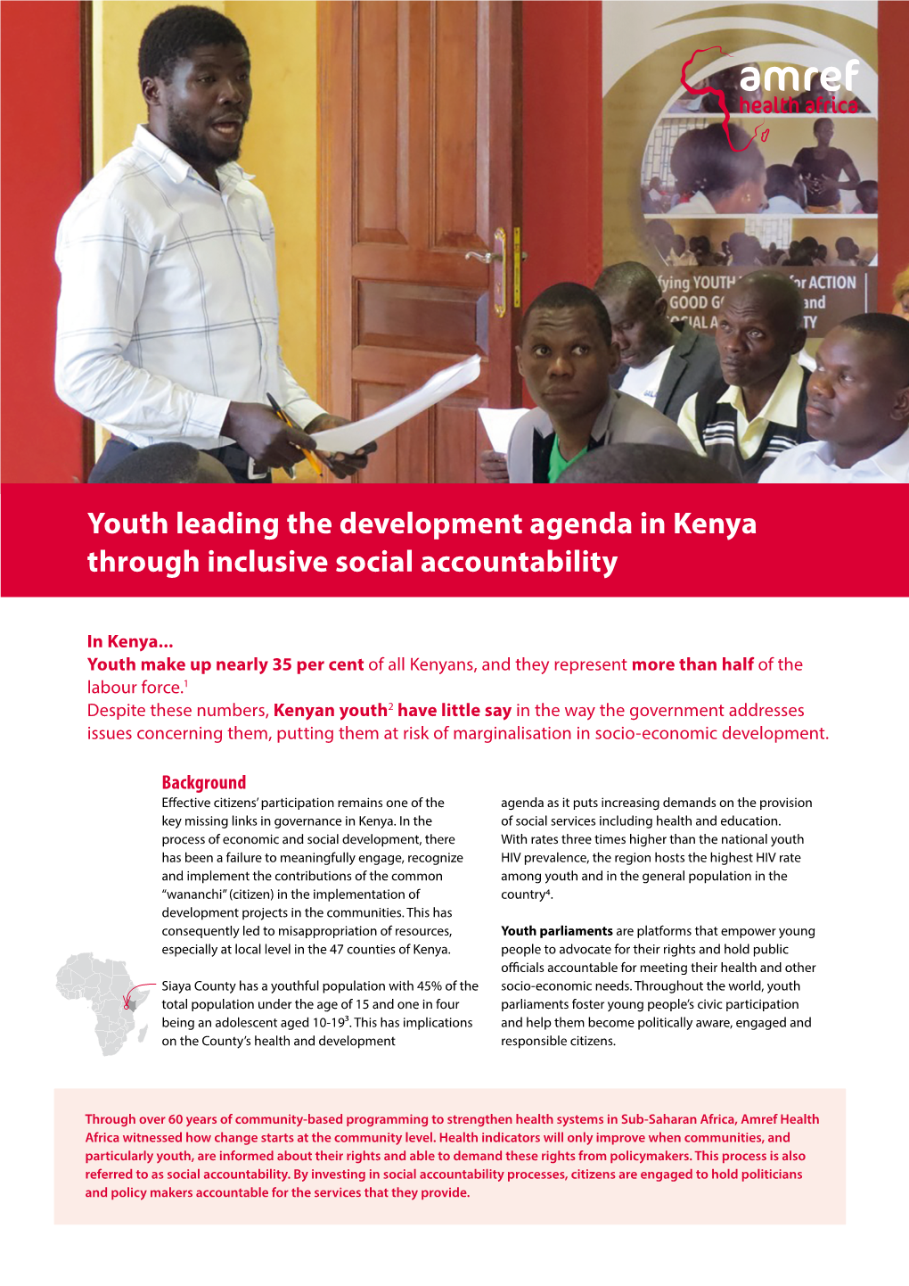 Youth Leading the Development Agenda in Kenya Through Inclusive Social Accountability