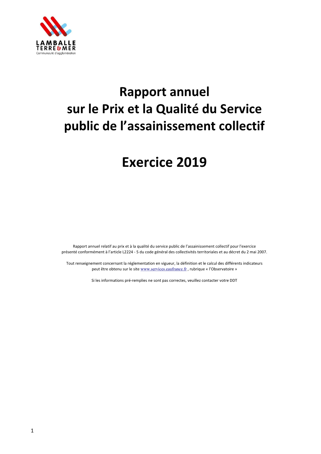 Exercice 2019