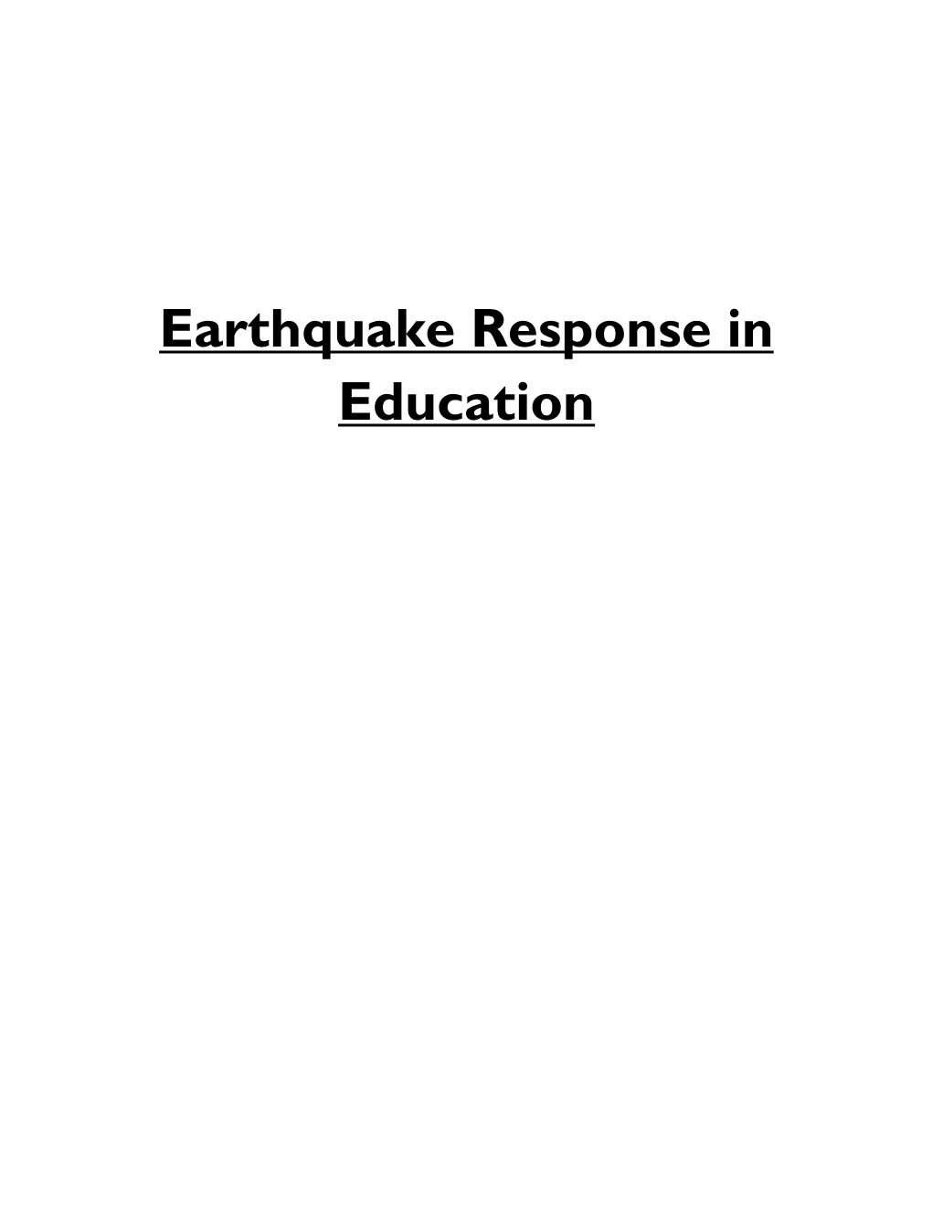 Earthquake Response in Education Compilationss.Pdf