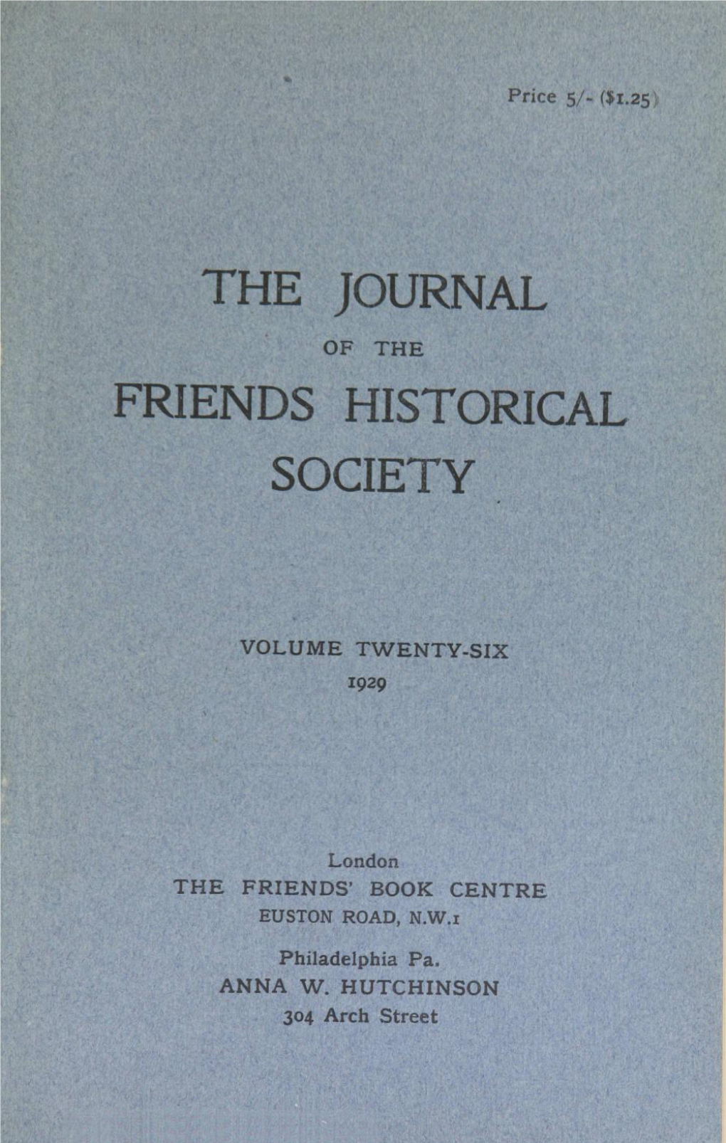 The Journal Friends Historical Society