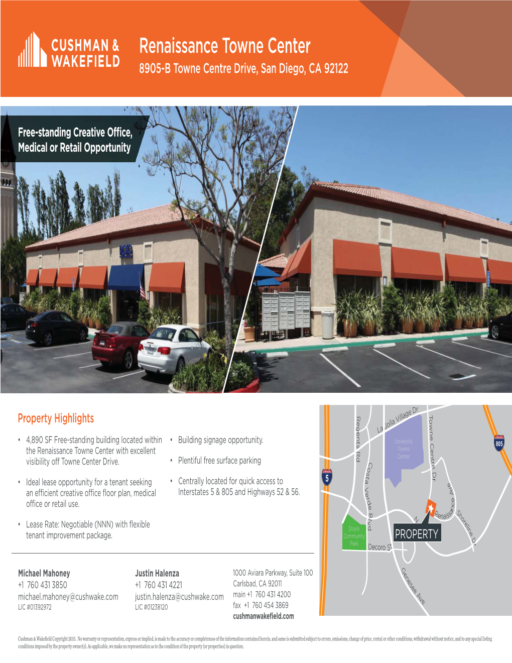 Renaissance Towne Center 8905-B Towne Centre Drive, San Diego, CA 92122