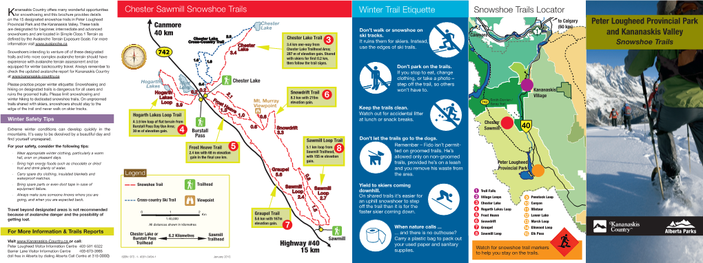 Peter Lougheed Provincial Park and Kananaskis Valley Snowshoe Trails