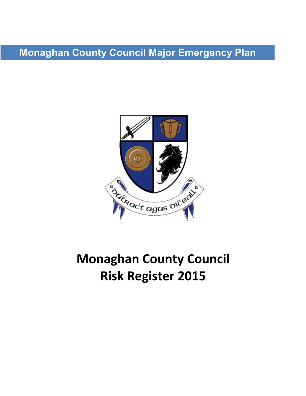 Monaghan County Council Risk Register 2015