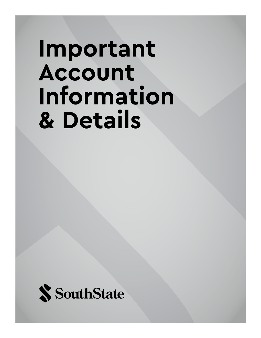 Account Information Booklet