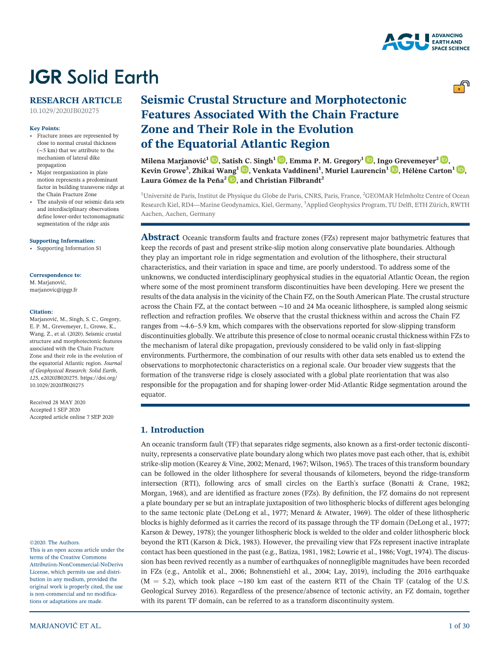 Seismic Crustal Structure and Morphotectonic Features