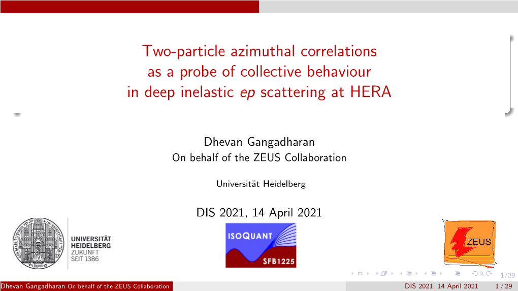 Two-Particle Azimuthal Correlations As a Probe of Collective Behaviour in Deep Inelastic Ep Scattering at HERA