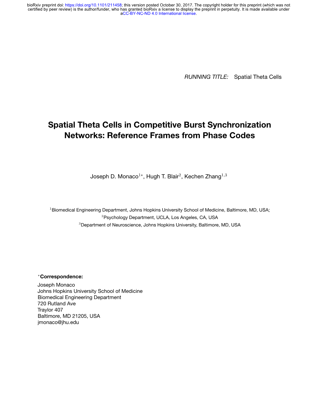 Spatial Theta Cells in Competitive Burst Synchronization Networks: Reference Frames from Phase Codes