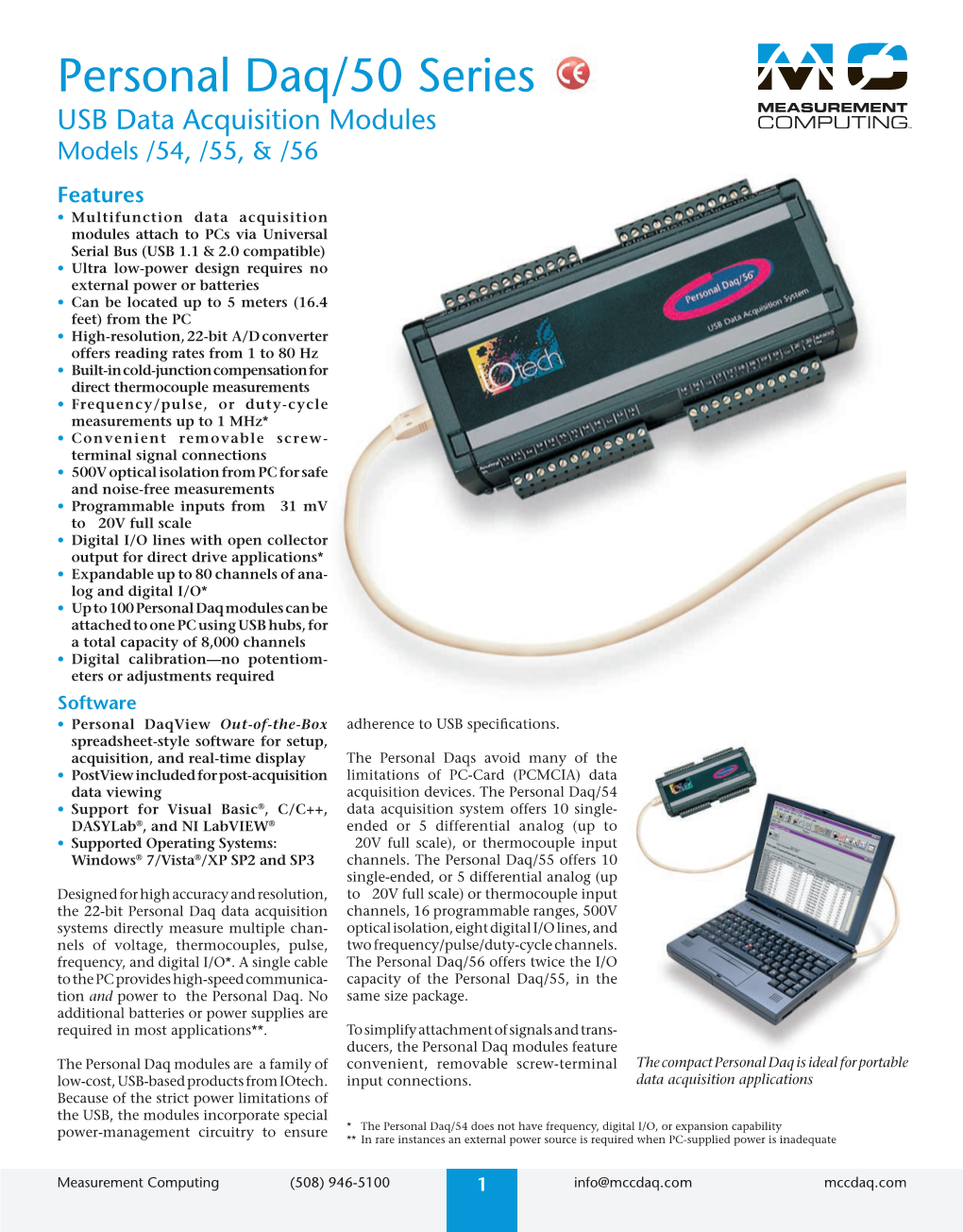 USB Data Acquisition Modules