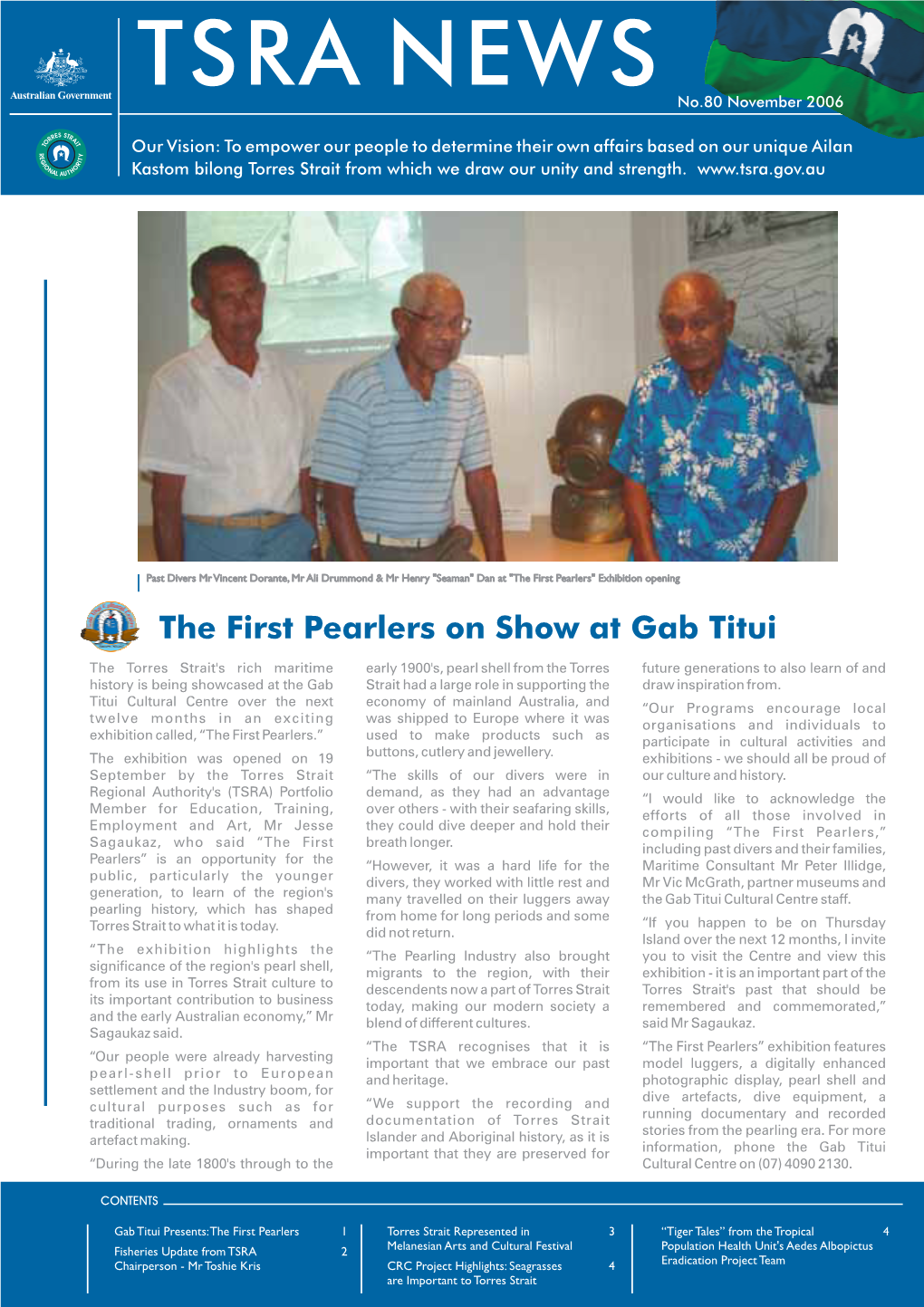 TSRA NEWS No.80 November 2006