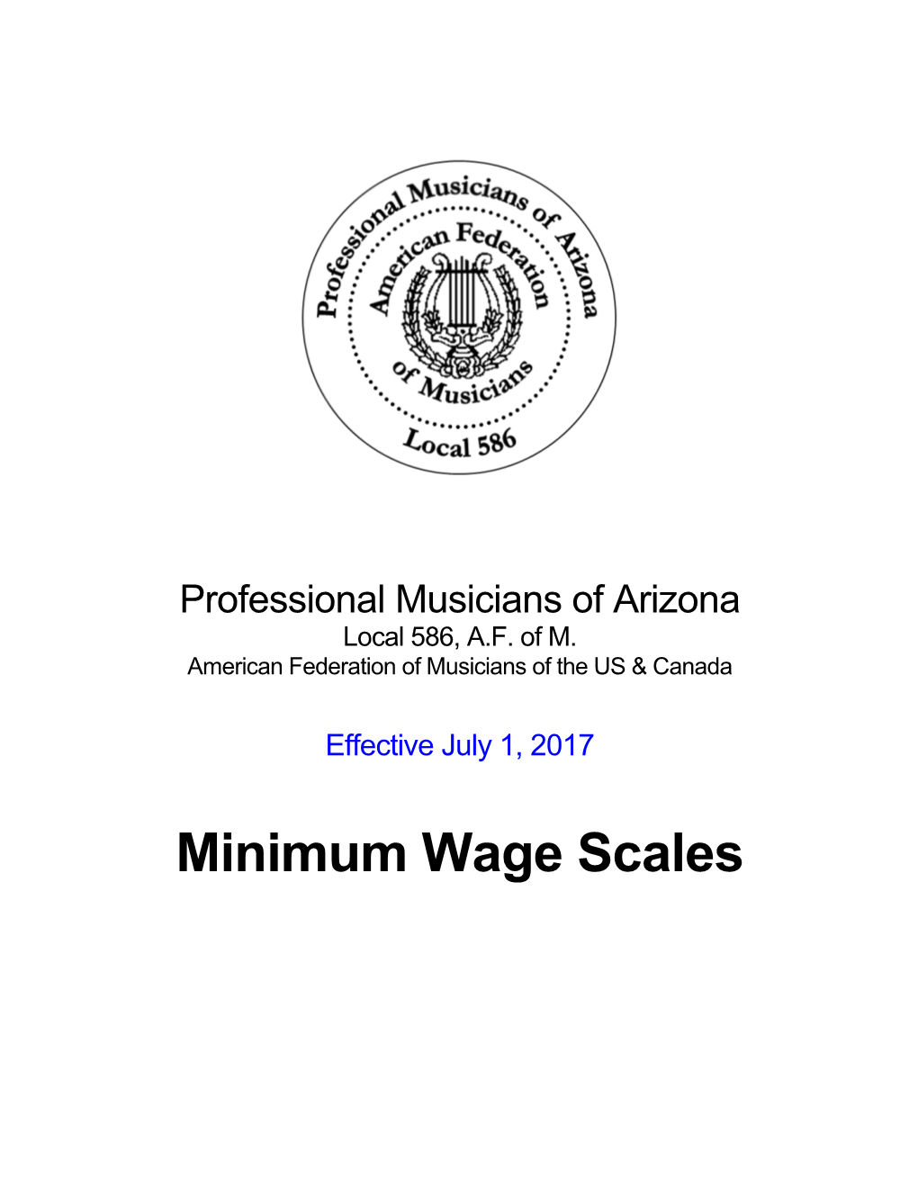 Minimum Wage Scales