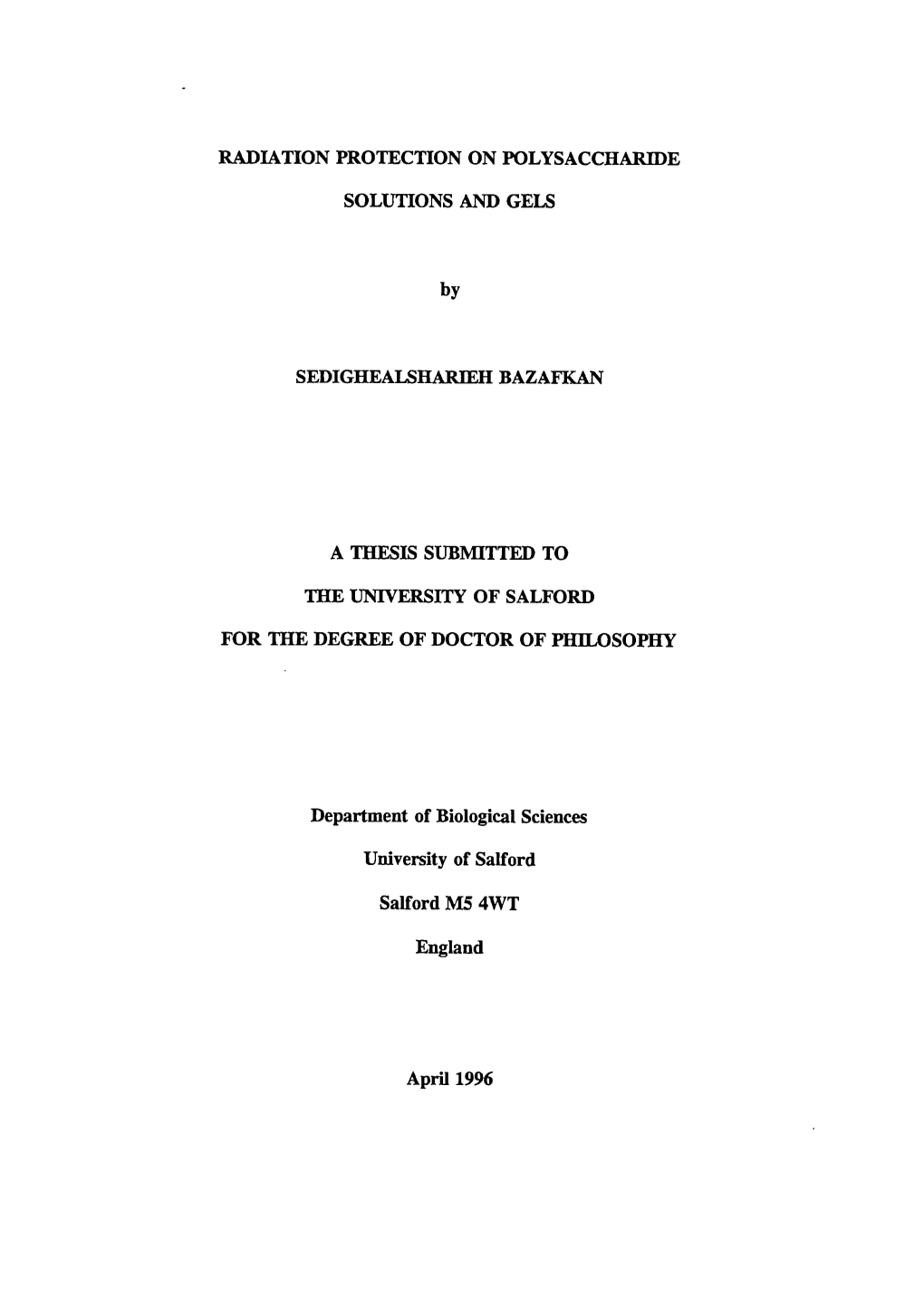 Radiation Protection on Polysaccharide Solutions