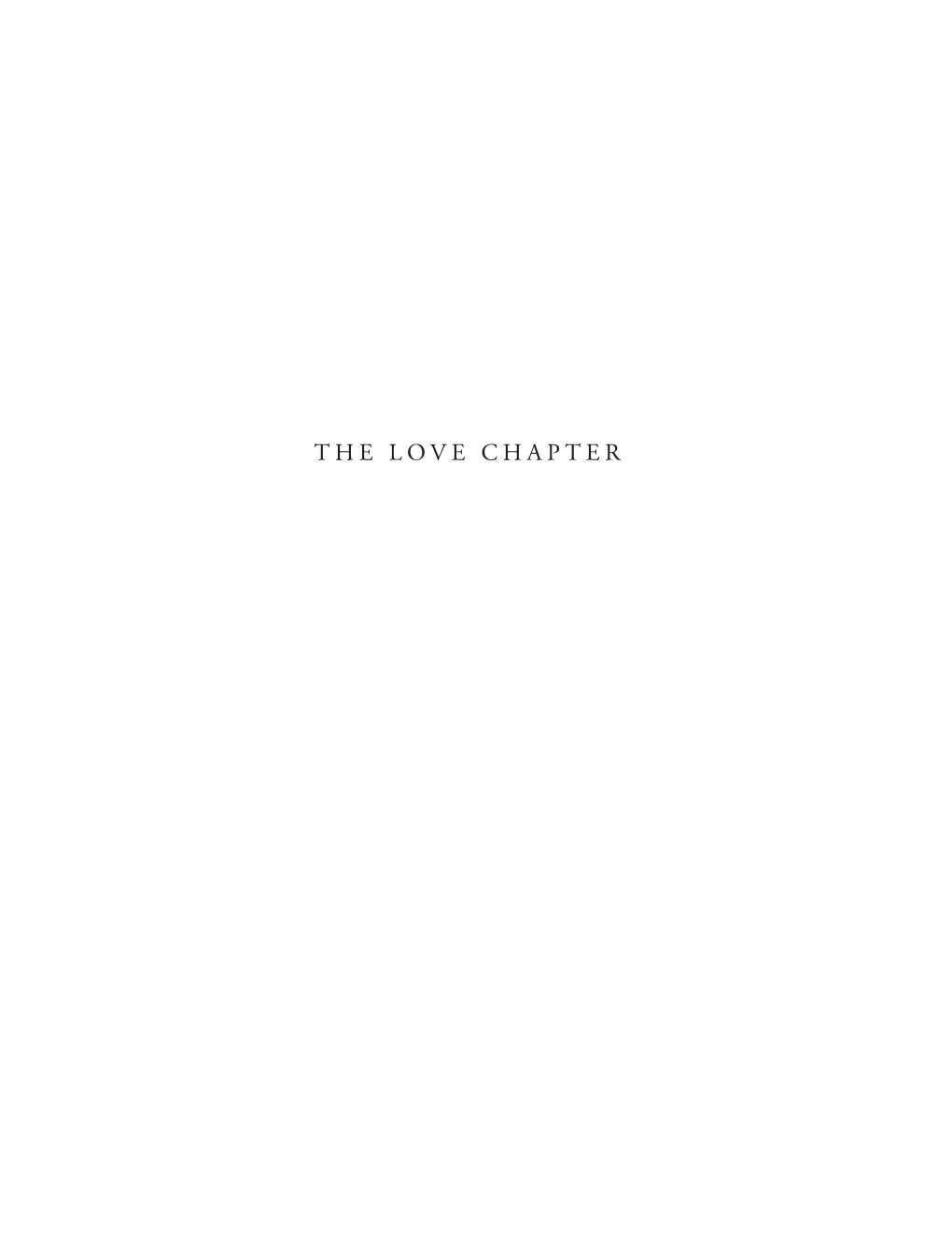 The Love Chapter