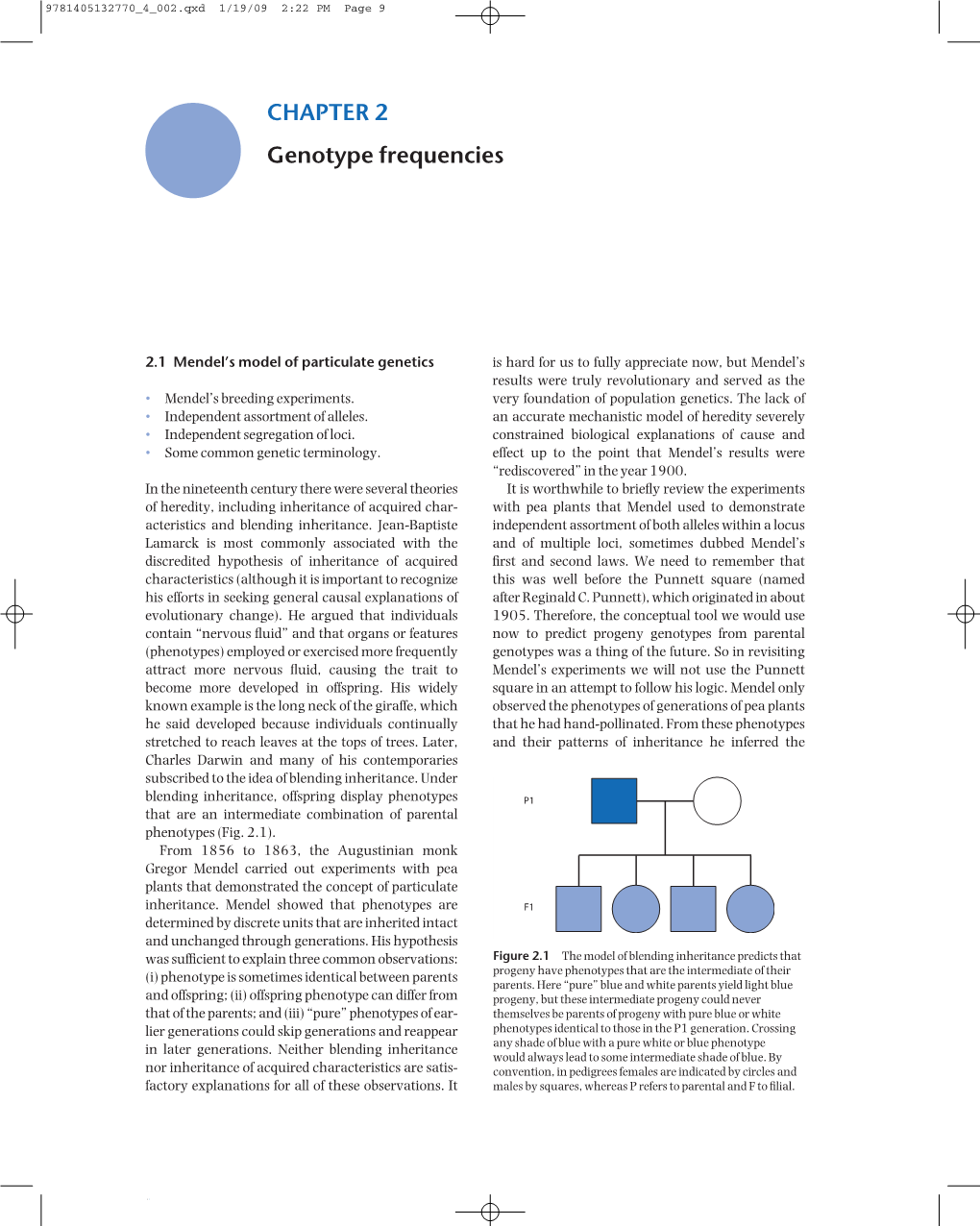 CHAPTER 2 Genotype Frequencies