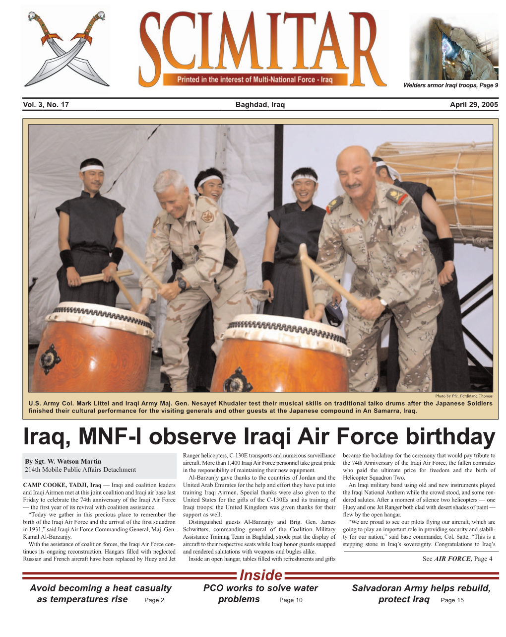 Iraq, MNF-I Observe Iraqi Air Force Birthday