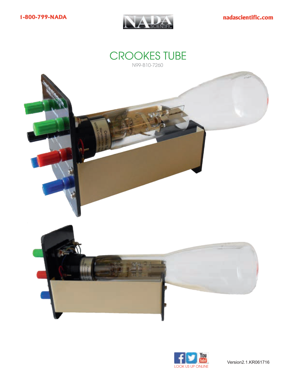 Crookes Tube N99-B10-7260