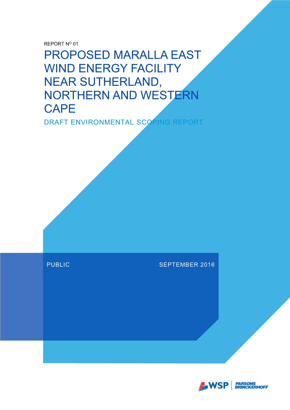 Proposed Maralla East Wind Energy Facility Near Sutherland, Northern and Western Cape Draft Environmental Scoping Report