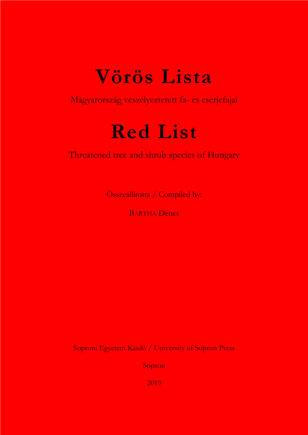Vörös Lista Red List