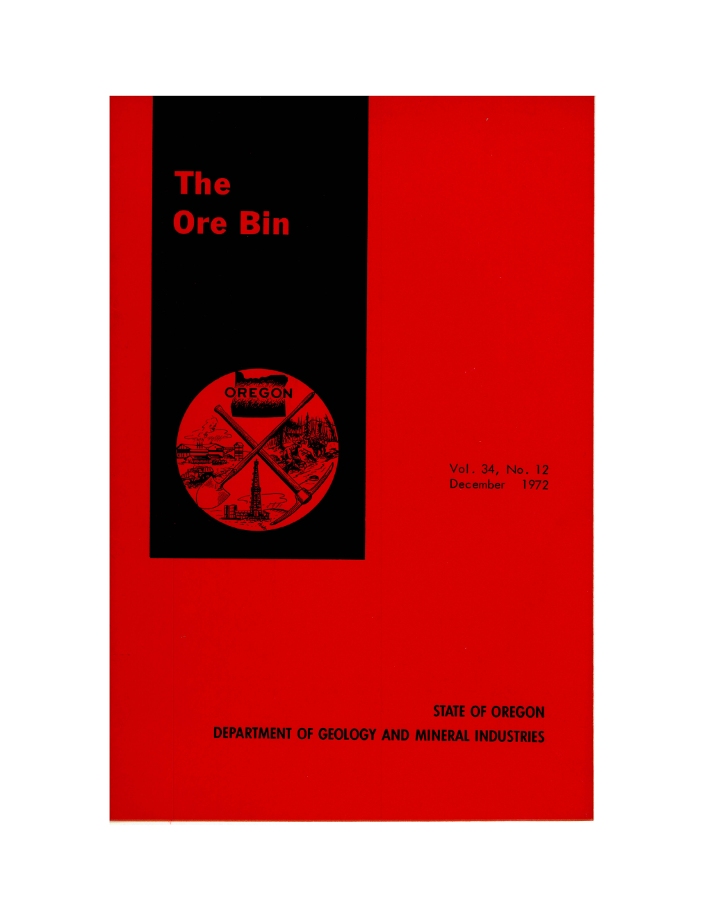 Ore Bin / Oregon Geology Magazine / Journal