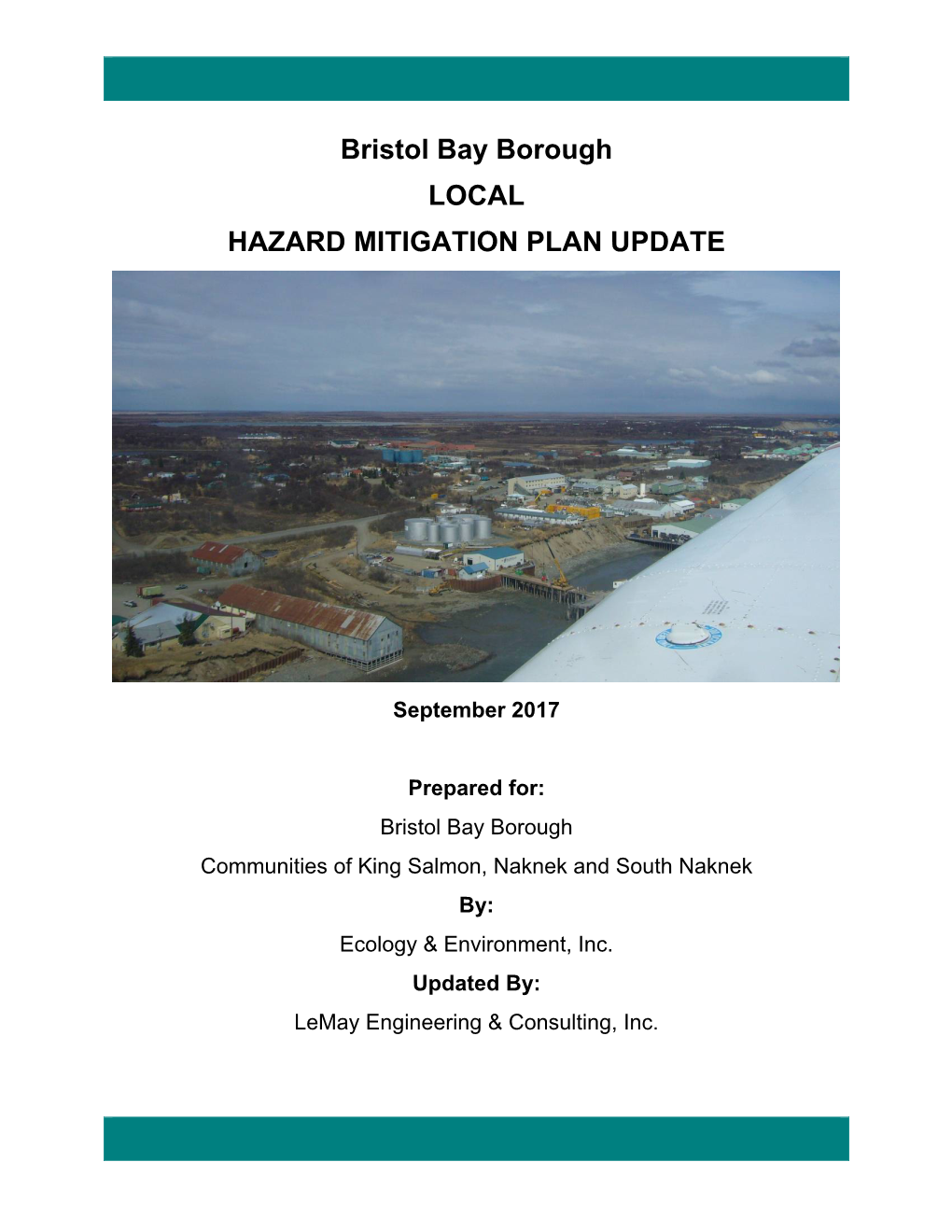 Bristol Bay Borough LOCAL HAZARD MITIGATION PLAN UPDATE