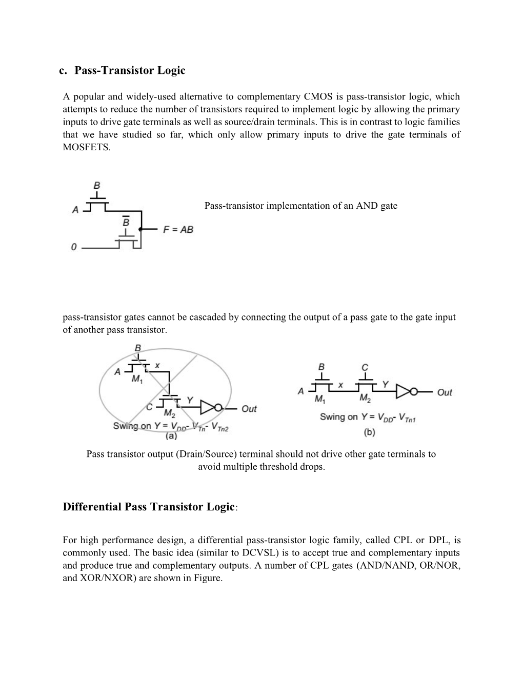 C. Pass-Transistor Logic