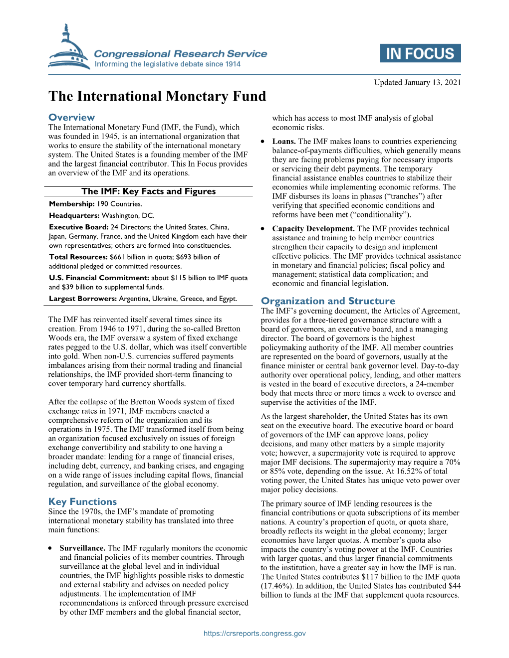 The International Monetary Fund