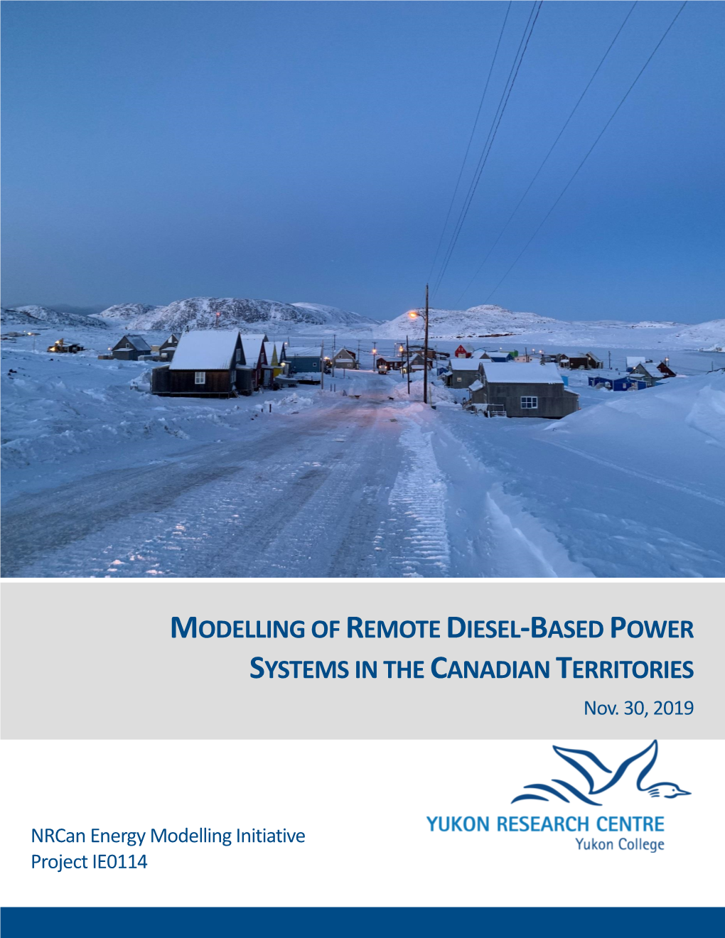 Grid Impact Study for Old Crow Solar Project – Version 1.2”, Northern Energy Innovation, Yukon Research Centre, Yukon College