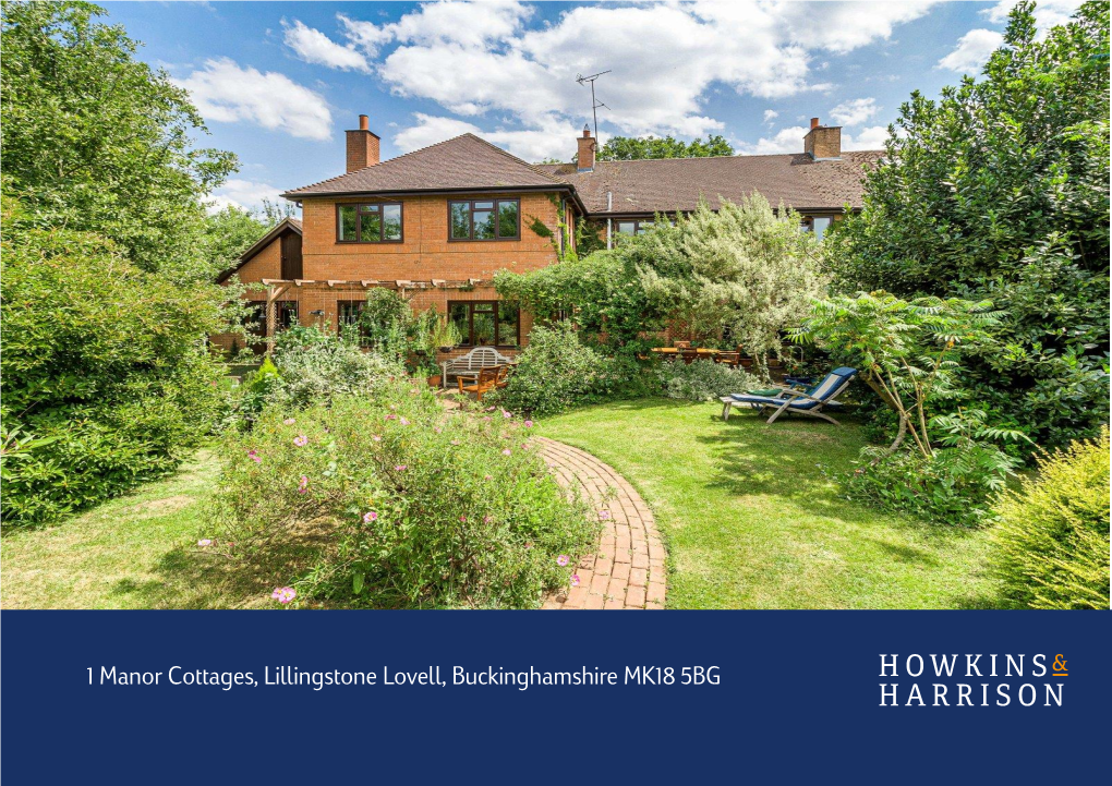 1 Manor Cottages, Lillingstone Lovell, Buckinghamshire MK18 5BG