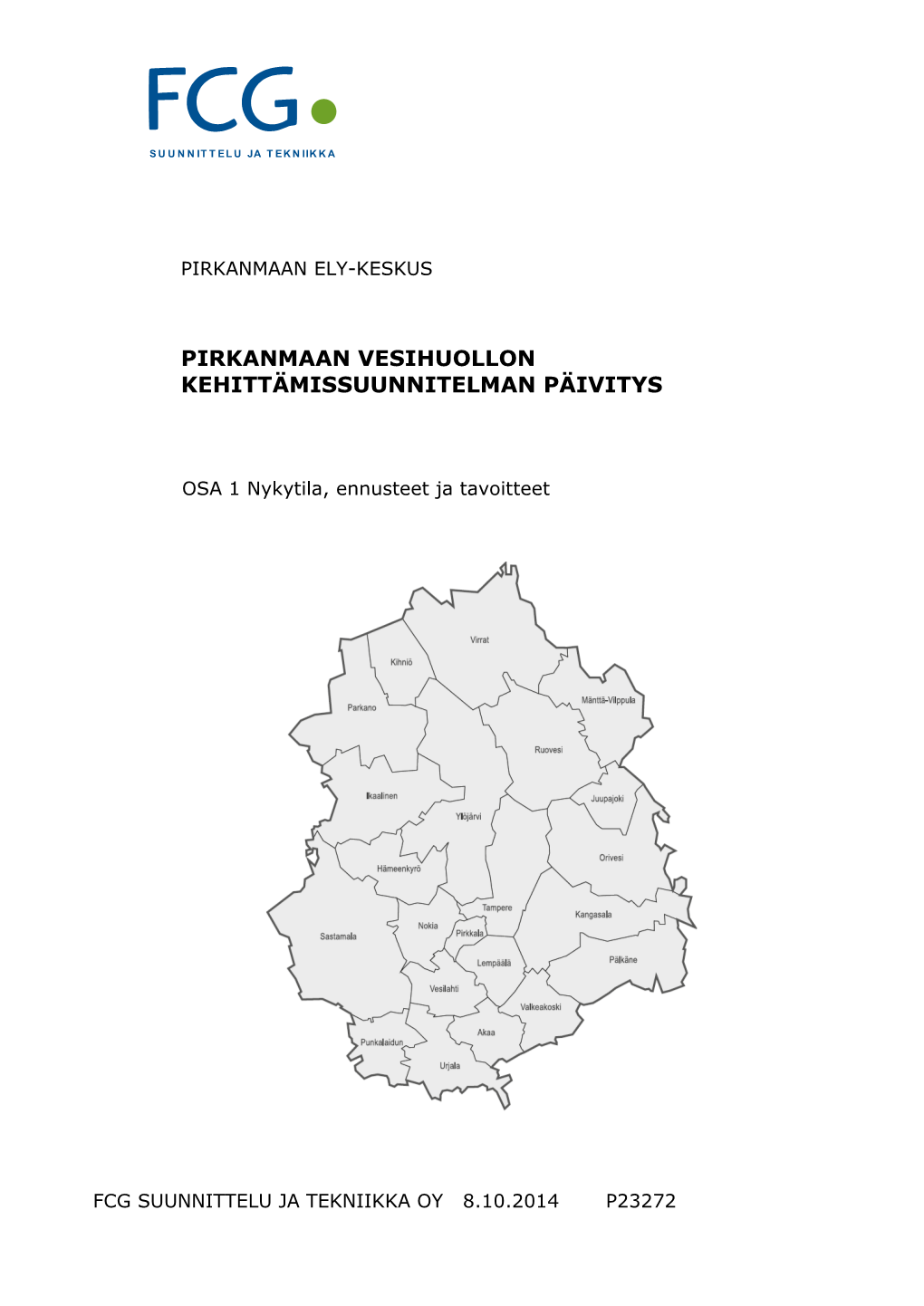 Pirkanmaan Vesihuollon Kehittämissuunnitelman Päivitys