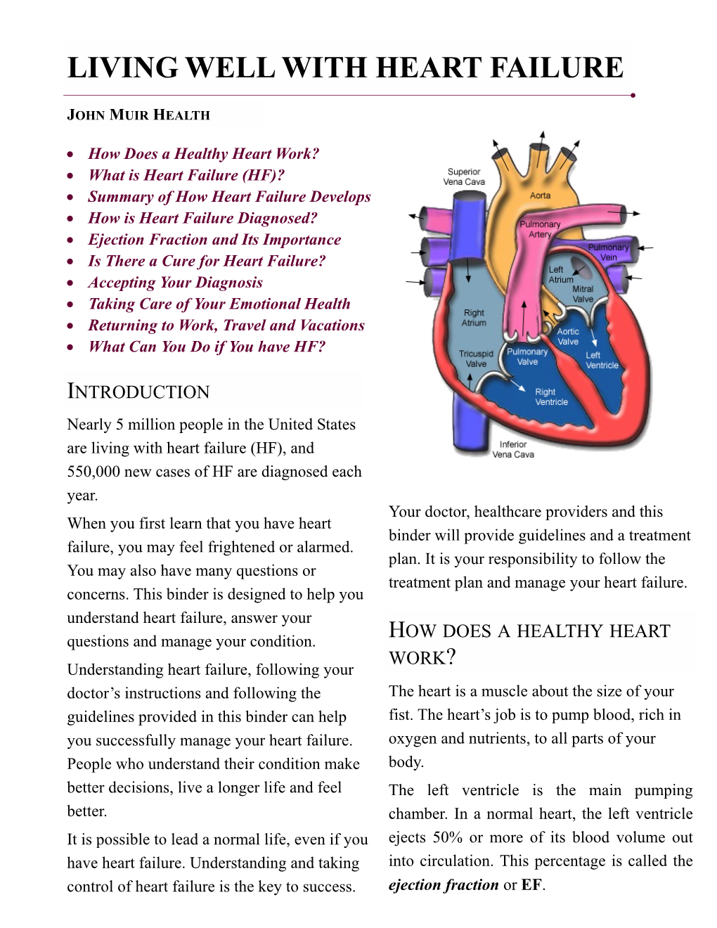 Living Well with Heart Failure