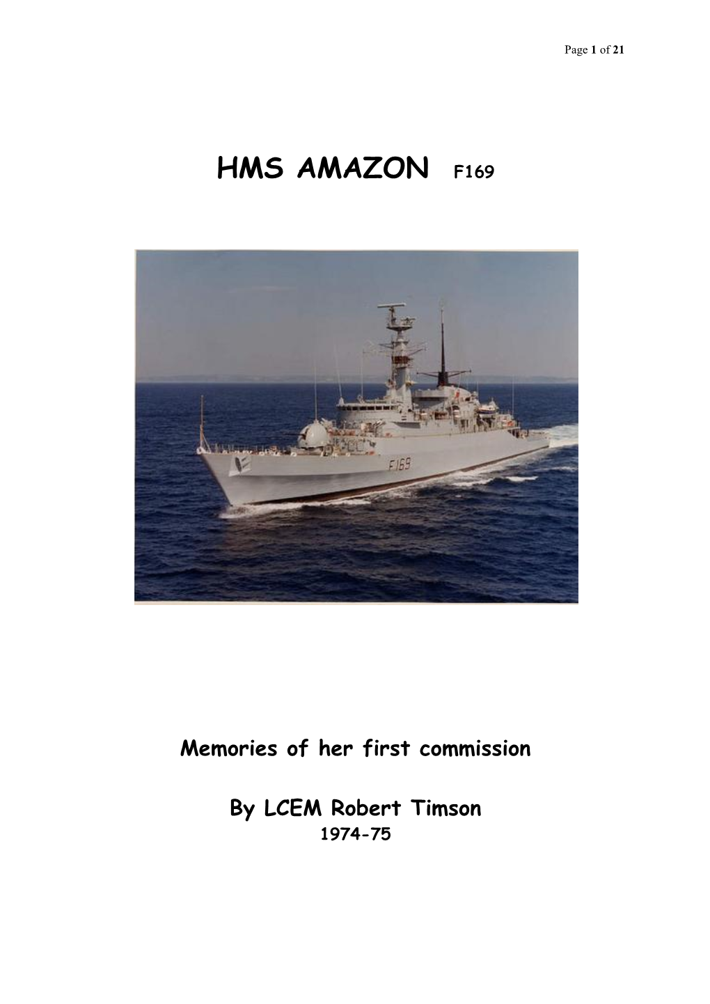 Hms Amazon F169