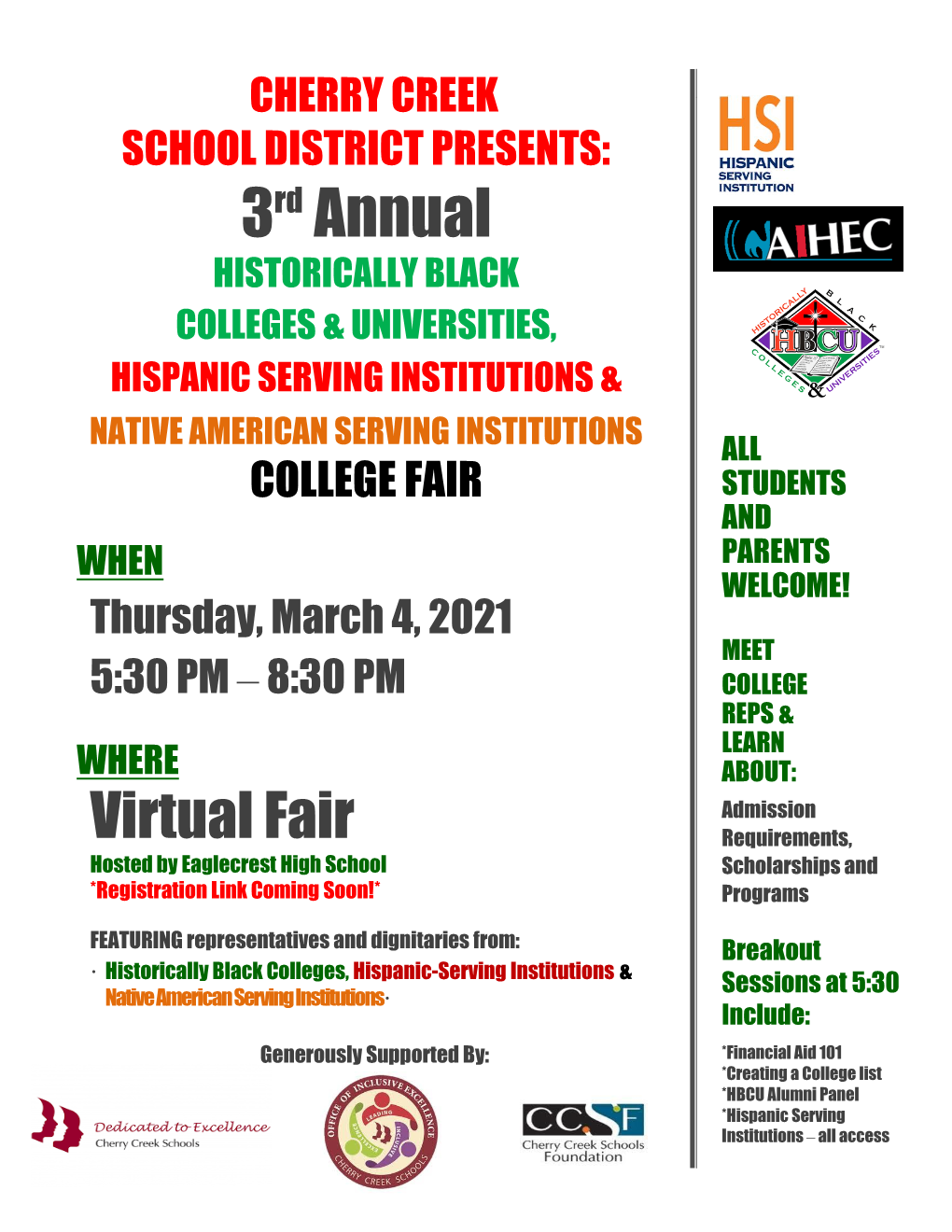 Hbcu / Hsi College Fair