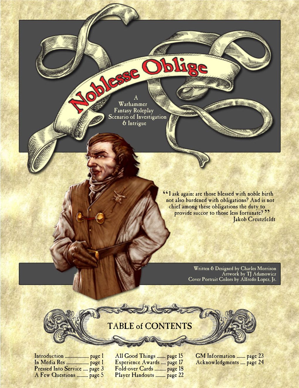 Noblesse Oblige Is a Non-Linear, Investigative Adventure to Kill a Prominent Durrenbach Presents Itself