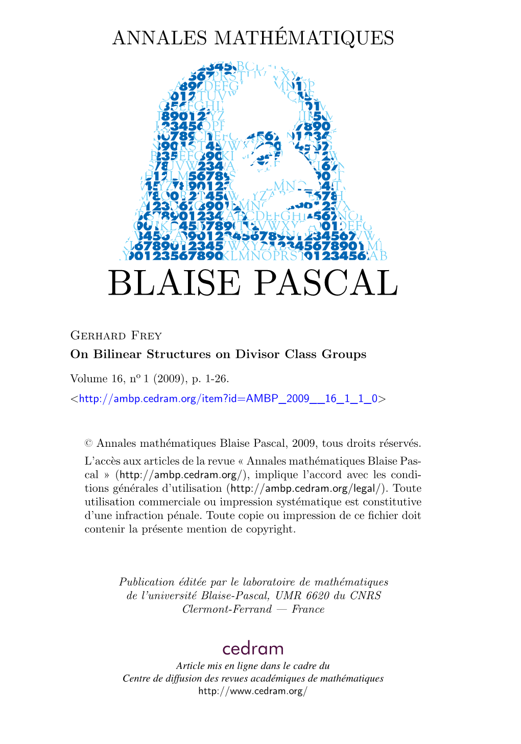 On Bilinear Structures on Divisor Class Groups