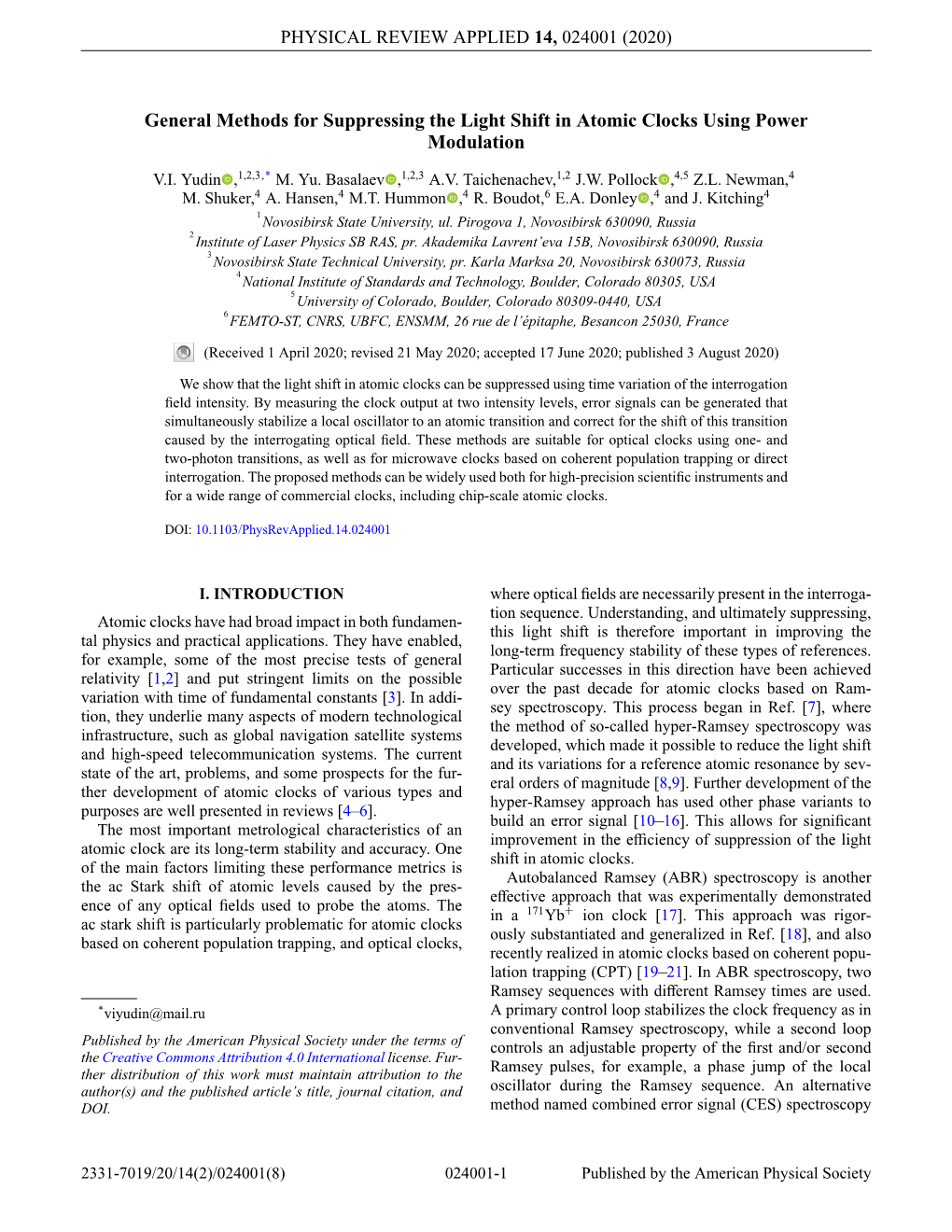 General Methods for Suppressing the Light Shift in Atomic Clocks Using Power Modulation