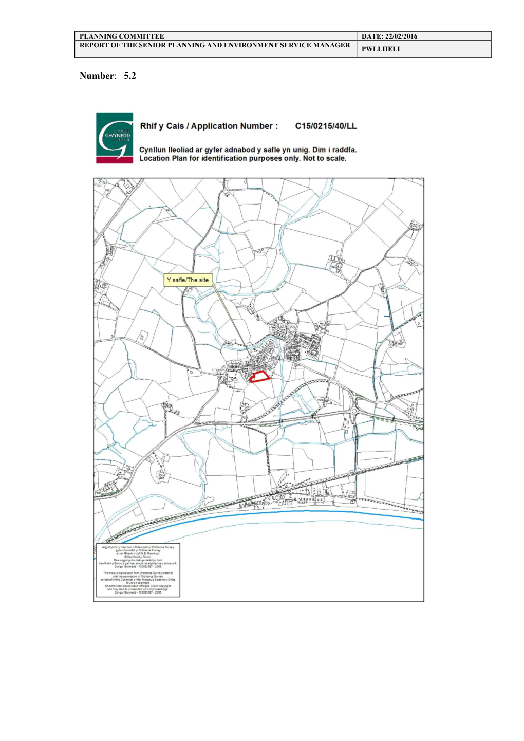 PWYLLGOR CYNLLUNIO DYDDIAD «Planning Ctte Date»