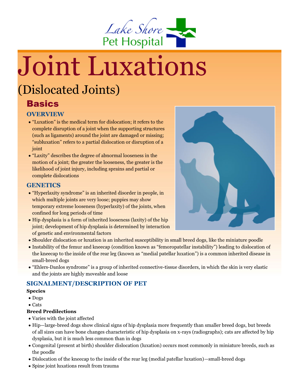 Joint Luxations