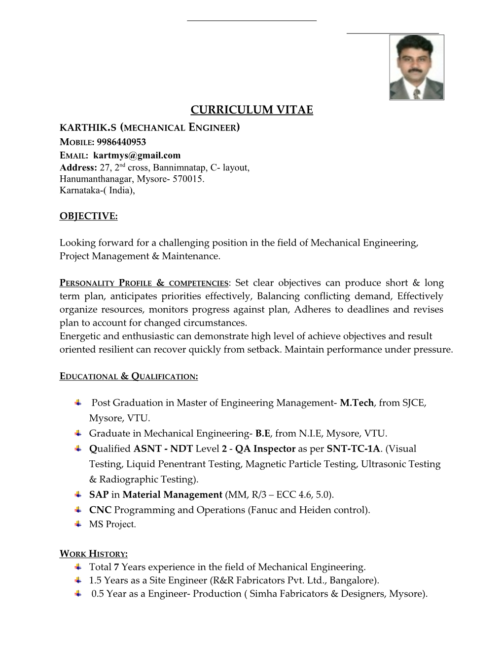 Curriculum Vitae s304