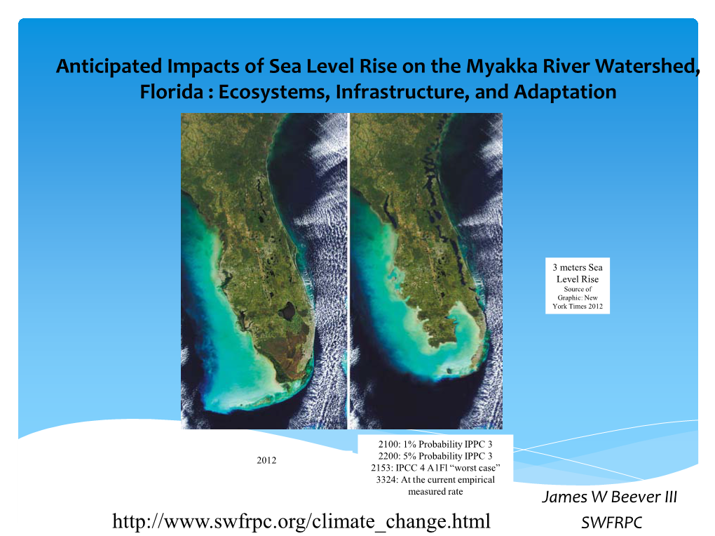 Myakka River and Sea Level Rise