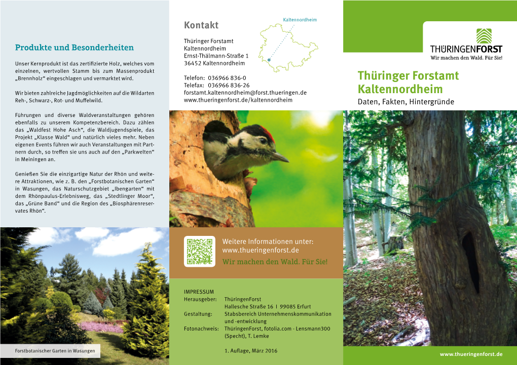 Thüringer Forstamt Kaltennordheim Liegt Im Südwesten Thüringens