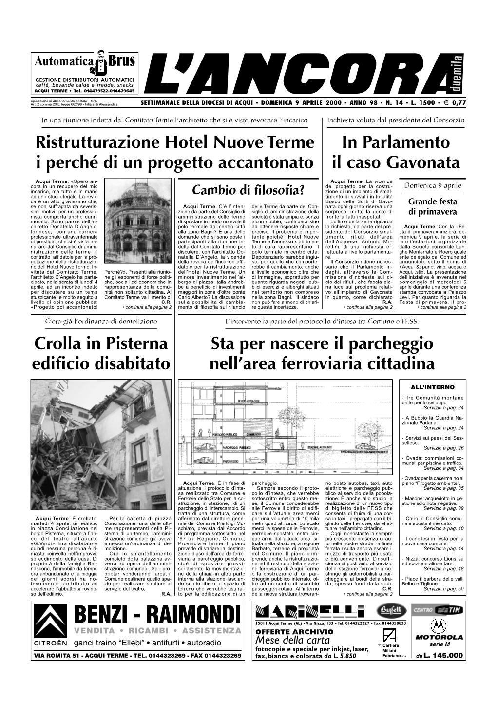 In Parlamento Il Caso Gavonata Ristrutturazione Hotel Nuove Terme