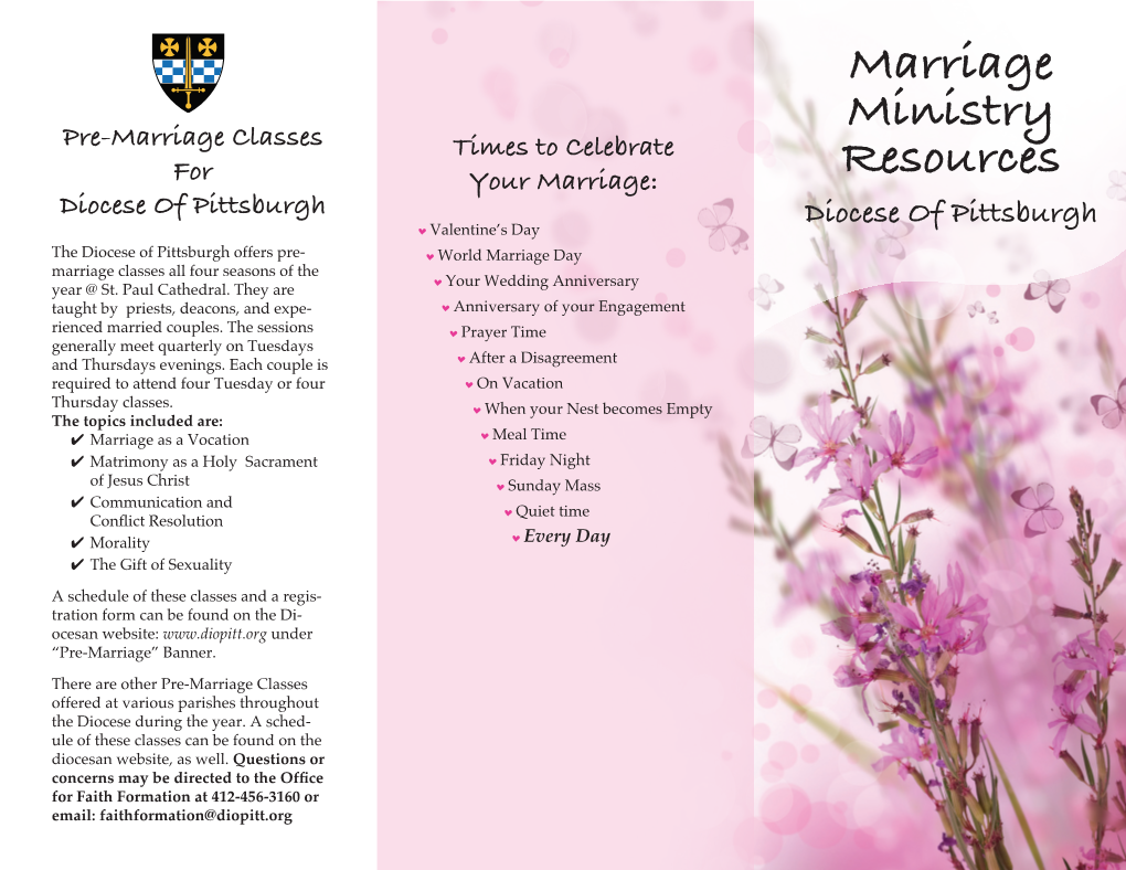 Marriage Ministry Resources