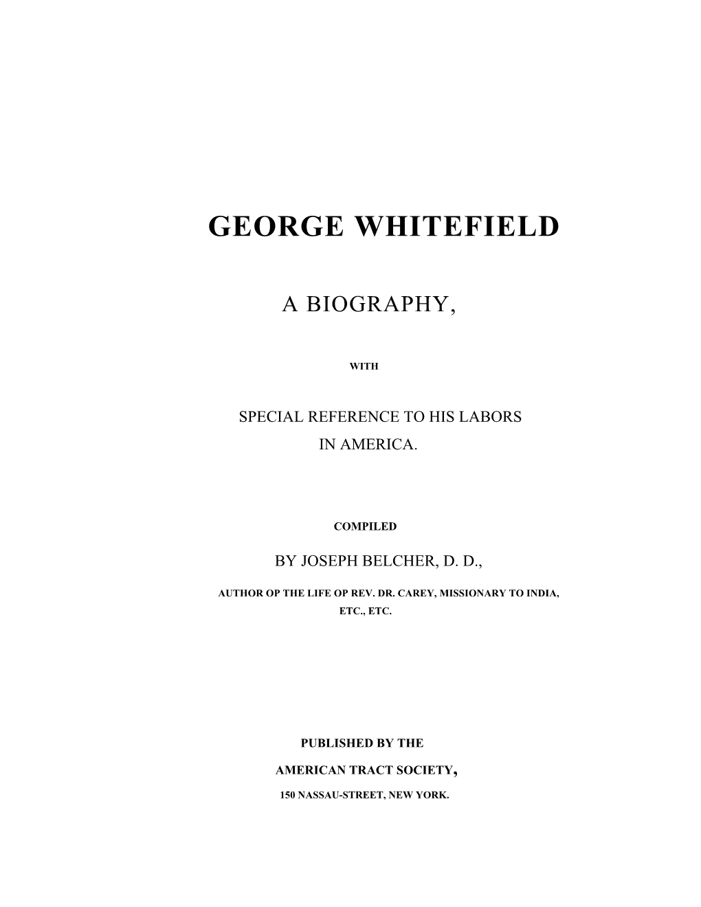 George Whitefield