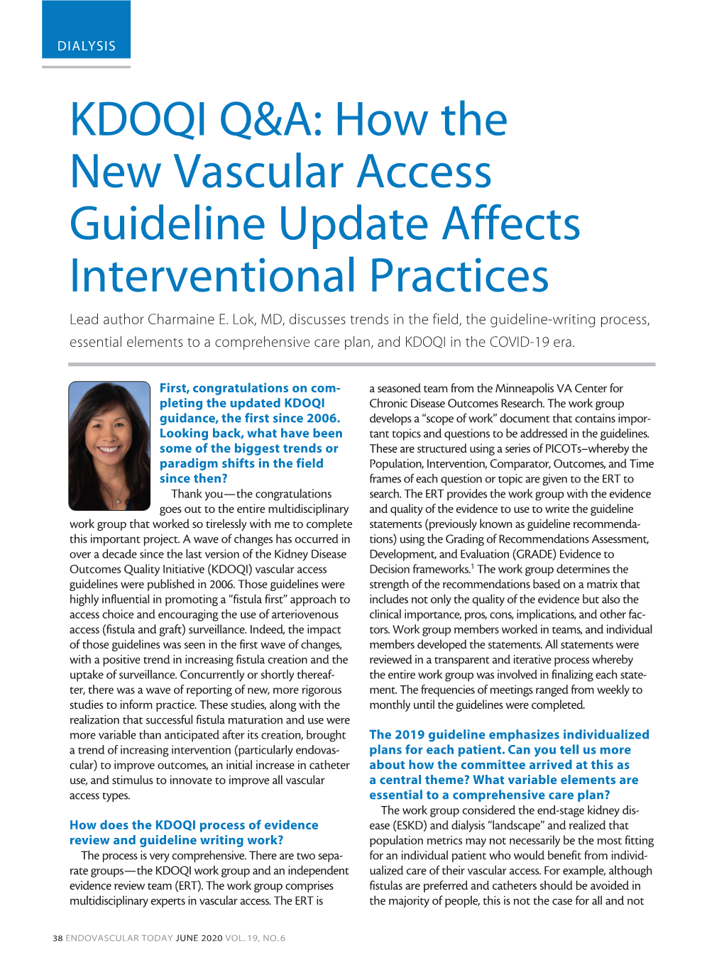 KDOQI Q&A: How the New Vascular Access Guideline Update Affects