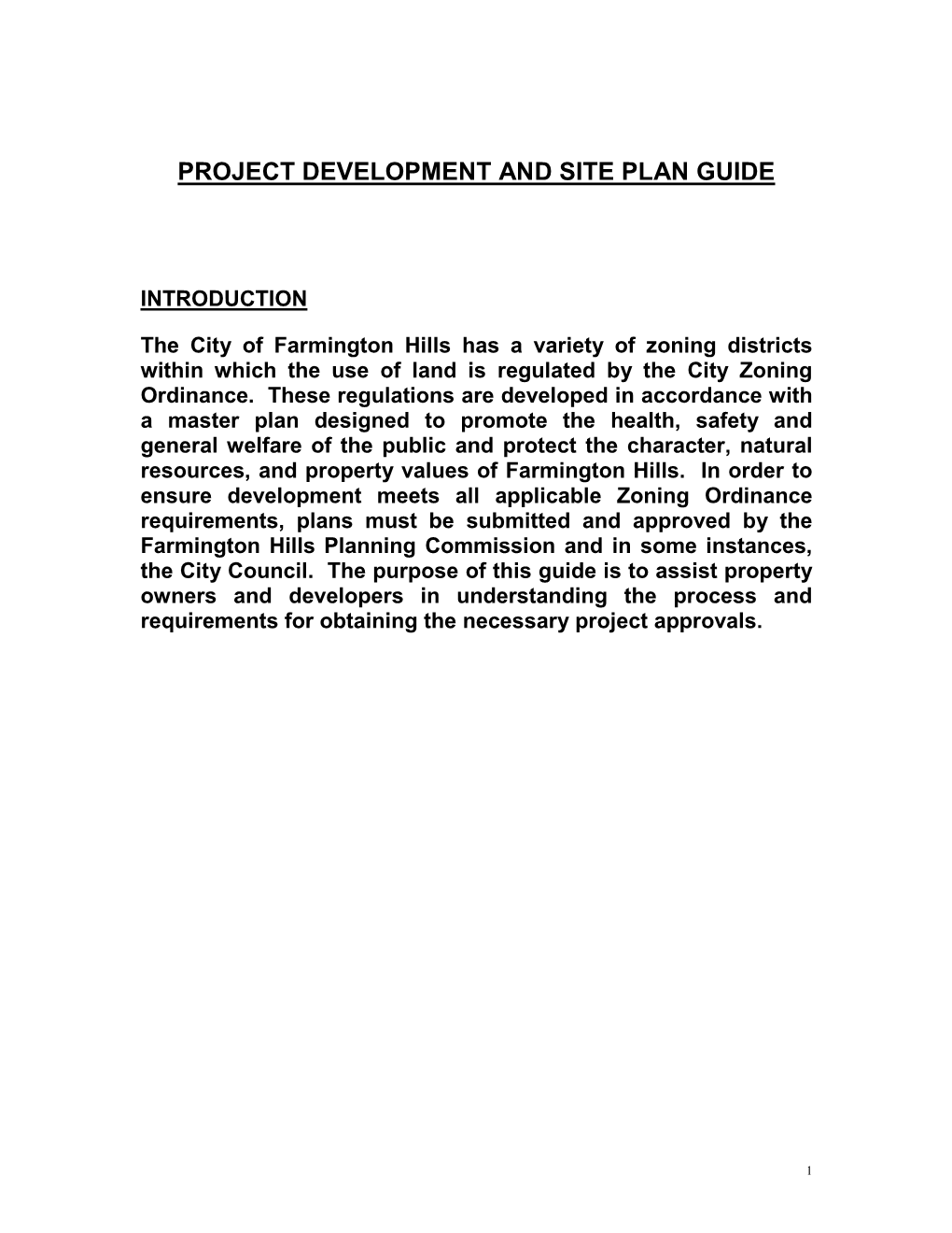 Project Developement Site Plan Guide Revised 2019