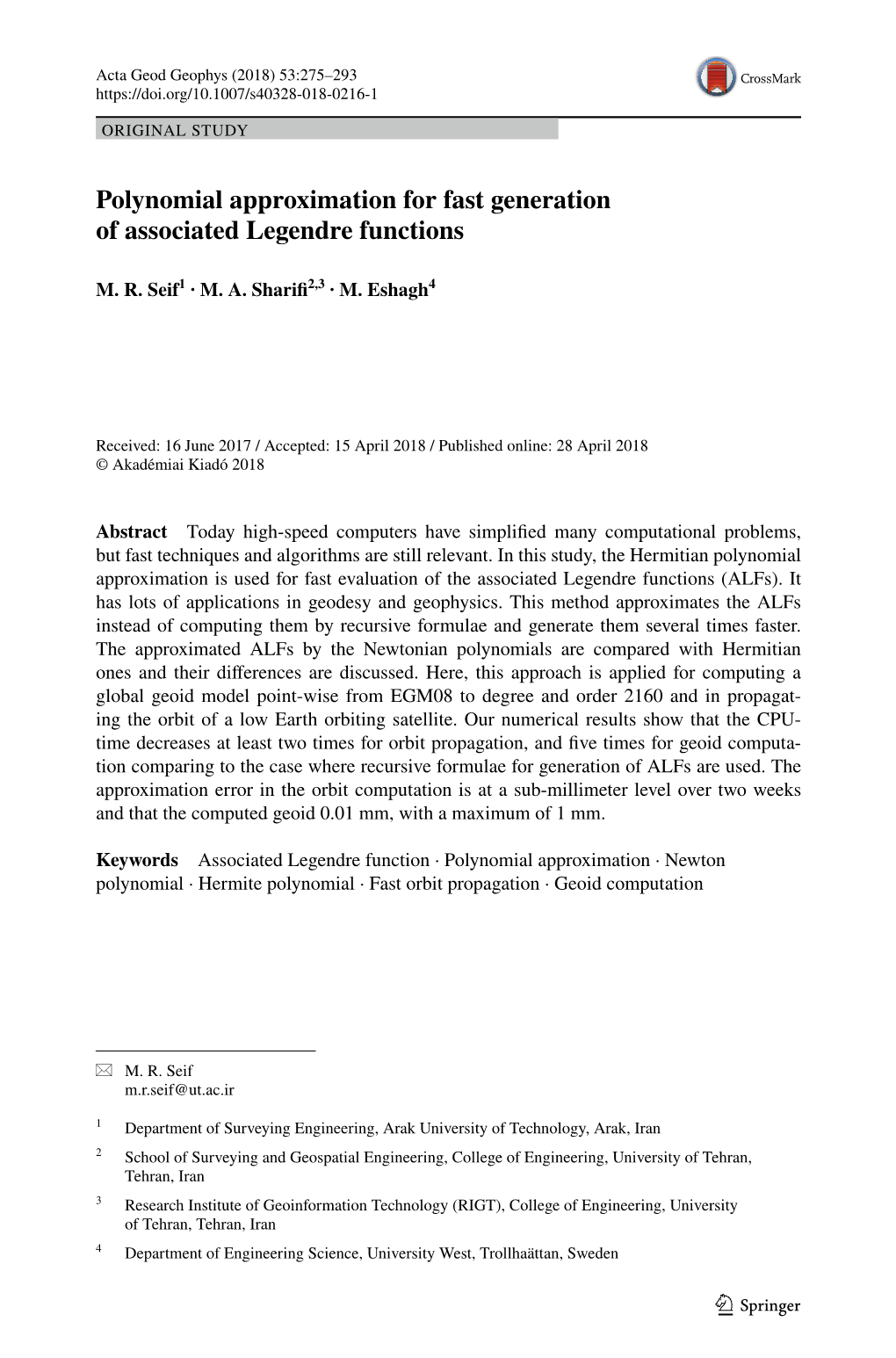 Polynomial Approximation for Fast Generation of Associated Legendre Functions