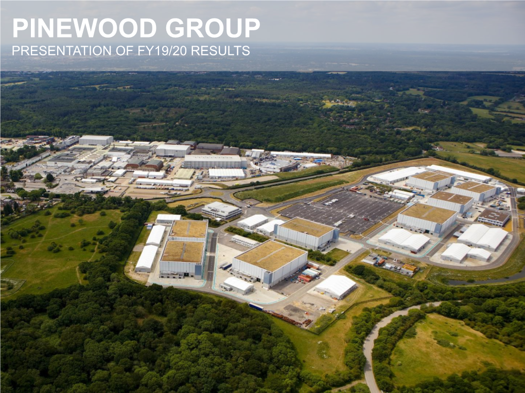 Pinewood FY19/20 Investor Presentation